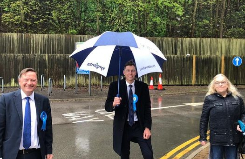 Jason McCartney MP with new Cllr Adam Gregg and Cllr Donna Bellamy