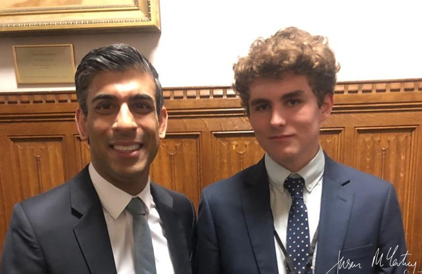 Jason McCartney MP welcomes students to Westminster