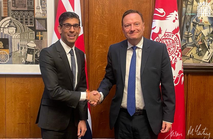 Jason McCartney MP with Prime Minister Rishi Sunak