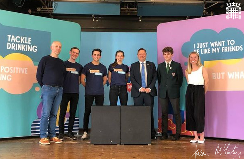 Jason McCartney MP attended the Smashed Live performance at Honley High School