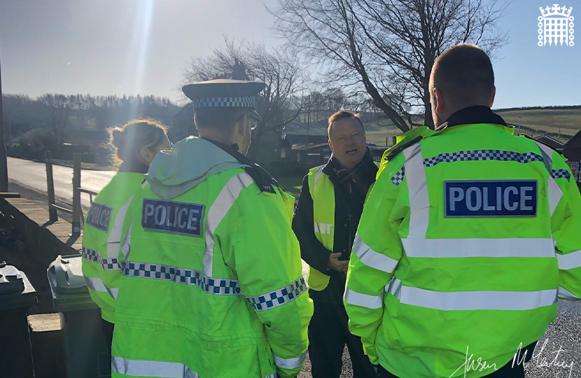 Jason McCartney MP goes on the beat with the Kirklees Rural Neighbourhood Policing Team