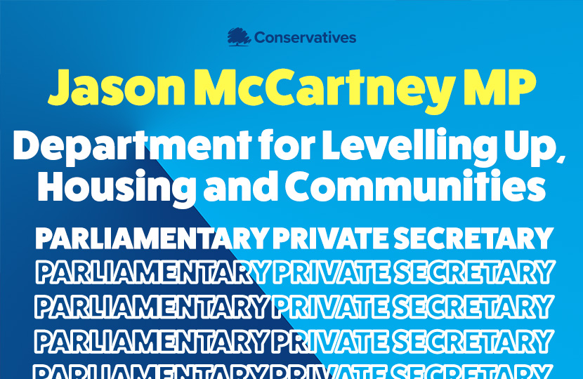 Jason McCartney MP made a Personal Private Secretary (PPS) for Simon Clarke MP