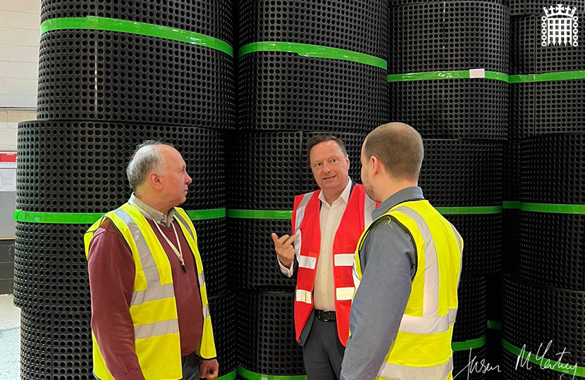 Jason McCartney MP visits ABG Geosynthetics in Meltham