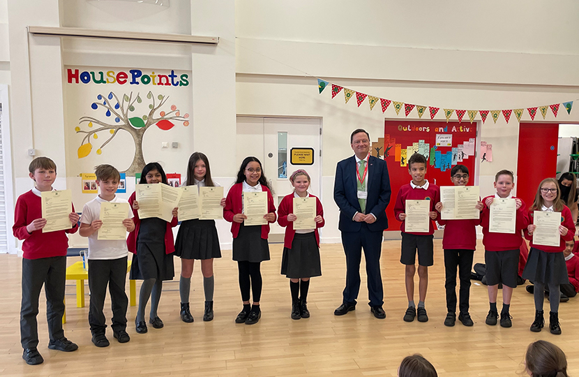 Jason McCartney MP visits Moorlands Primary School