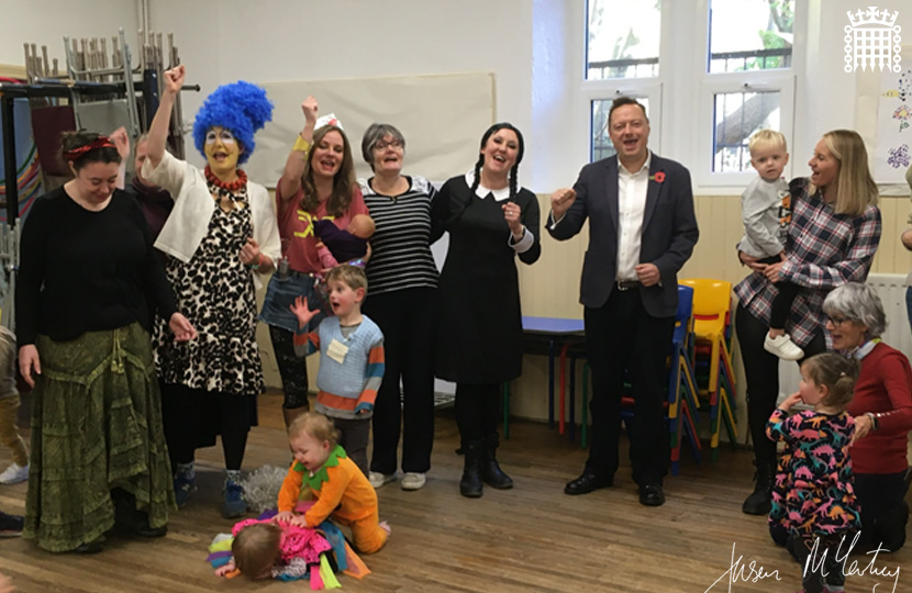 Jason McCartney MP visits Slaithwaite Community Baby and Toddler group