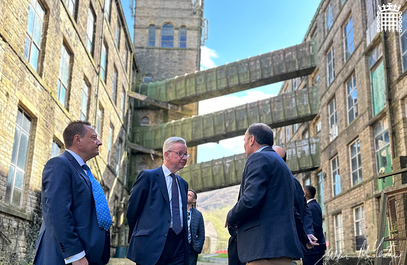 Jason McCartney MP welcomes Michael Gove MP to Marsden