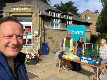 Honley Village litter pick