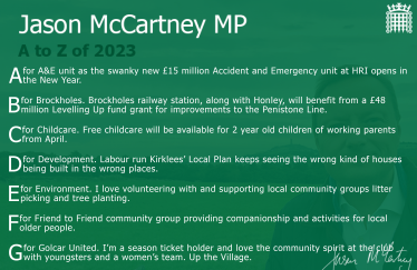 Happy New Year from Jason McCartney MP