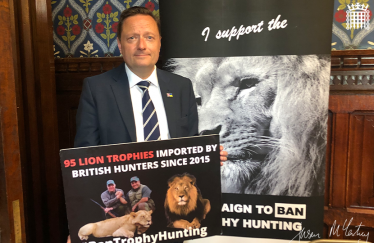 Jason McCartney MP supports the Hunting Trophy Import Prohibition Bill