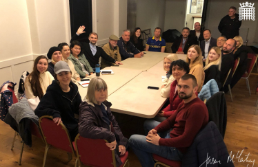 Jason McCartney MP visits the Huddersfield Ukrainian Club